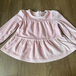 Light pink velvet top